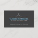 Search for hanger business cards Closet