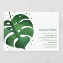 Search for tropical leaf wedding invitations Watercolor