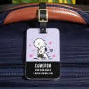 Search for valentines luggage tags Peanuts