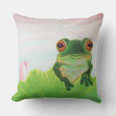 Search for green frog cushions Cute frogs