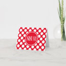 Search for red and white polka dots cards Elegant