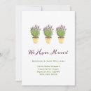 Search for plants 5x7 invitations Moving