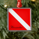 Search for scuba diver christmas tree decorations Red
