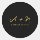 Search for whimsical wedding stickers Modern minimalist