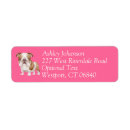 Search for english bulldog return address labels Puppy