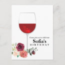 Search for wine glass birthday invitations Adult