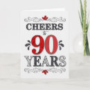 Search for 90th birthday cards Red
