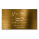 Search for stainless steel business cards Gold