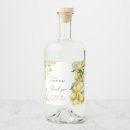Search for limoncello bottle labels Watercolor lemon