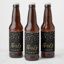 Search for 30th birthday bottle labels Black