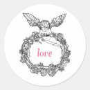 Search for valentine cherub stickers Red
