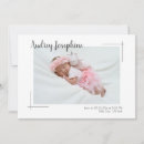 Search for two sided birth announcement cards Girl