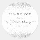Search for silver bridal shower stickers Girly