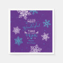 Search for purple christmas napkins Xmas