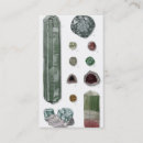 Search for rocks and minerals business cards Geologist