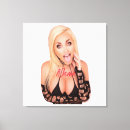 Search for blonde canvas prints Female