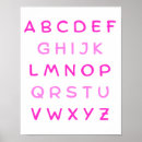 Search for pink alphabet letter posters Learning