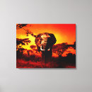 Search for african sunset canvas prints Animal