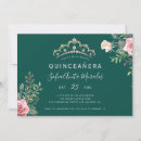 Search for green quinceanera invitations Tiara