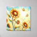 Search for butterfly sunflower canvas prints Butterflies