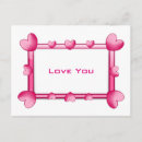 Search for heart shaped frame postcards Pink