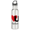 Search for valentine water bottles Typography