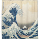 Search for great wave off kanagawa shower curtains Blue