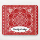 Search for bandanna mouse mats Red