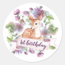 Search for deer birthday stickers Woodland