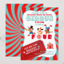 Search for red and white circus tent invitations Party