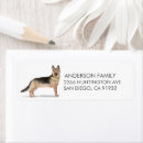 Search for german shepherds return address labels Dog