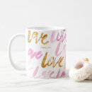 Search for faux foil mugs Girly