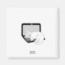 Search for fluffy white square magnets Cat