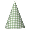 Search for green paper party hats Plaid