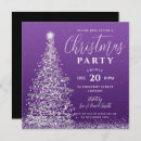 Search for purple silver christmas invitations Glitter