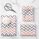 Search for orange and black wrapping paper Chevron