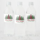 Search for christmas water bottle labels Rustic