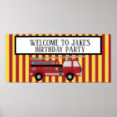 Search for boys fire engine posters Red