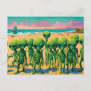 Search for green alien postcards Men