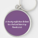 Search for kind words key rings Bible verse