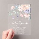 Search for acrylic baby shower invitations Calligraphy