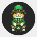 Search for leprechaun cat stickers Saint