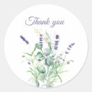 Search for lavender floral thank you stickers Greenery