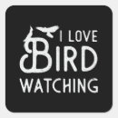 Search for birdwatcher square stickers Birder