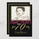 Search for 70th dinner birthday invitations Seventy