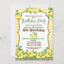 Search for chevron birthday invitations Lemonade
