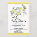 Search for yellow elephant baby shower invitations Twins