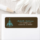 Search for chandelier wedding return address labels Elegant