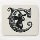 Search for black cat mouse mats Whimsical