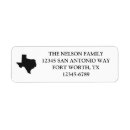 Search for texas return address labels Minimalist